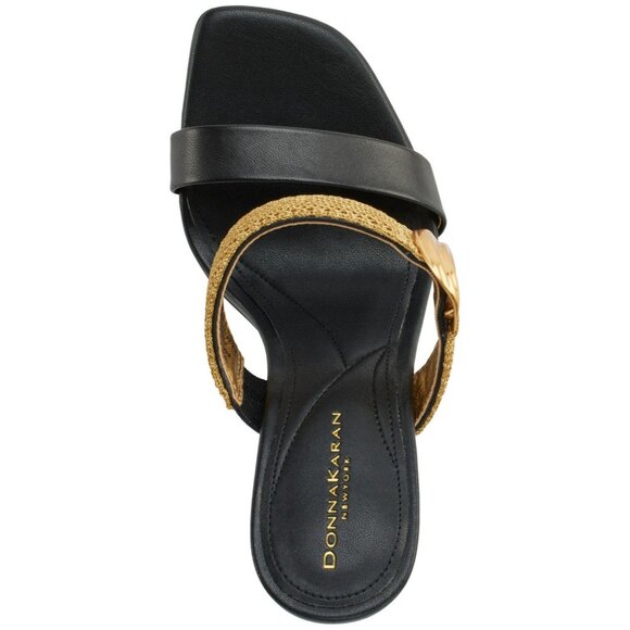 Donna Karan New York Brigail Slide Dress Sandals - Black - Picture 4 of 4